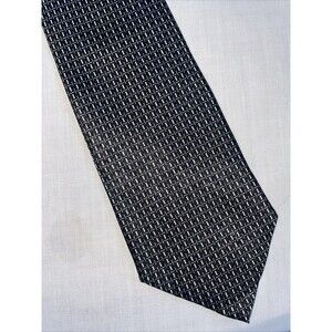 Tied & True Men’s Dress Tie Size 57” Black Geometric Business Formal City